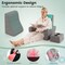Reading Pillow Set 3-Piece with Large Lap Desk and Coaster